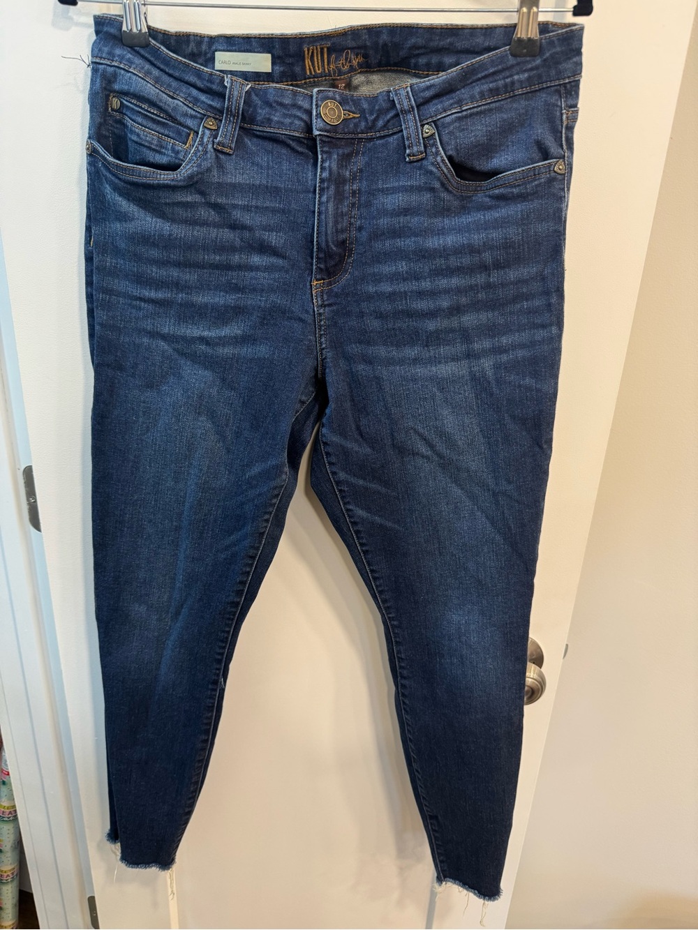 Kut from the Kloth Dark Blue Ankle Skinny Jeans